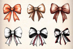 Sports Coquette Bow Sport Bows Clipart Bundle - CraftNest - Digital Crafting and Art