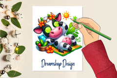 Summer Animals Relaxing Clipart Bundle - CraftNest - Digital Crafting and Art