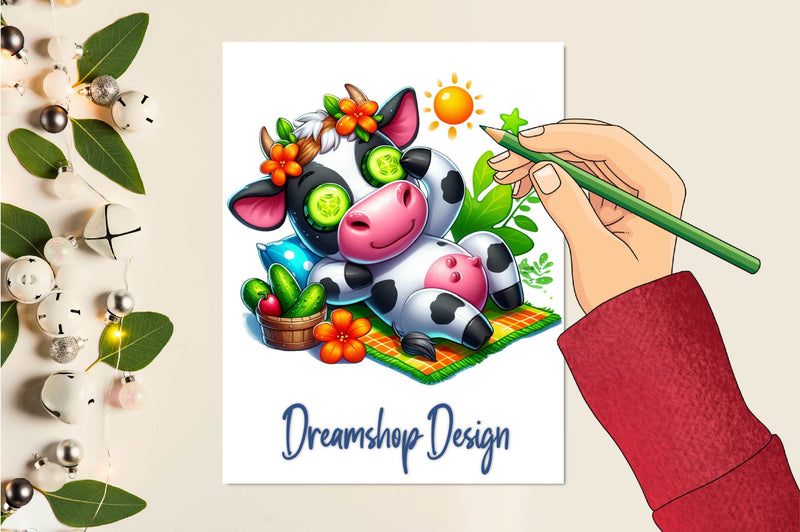 Summer Animals Relaxing Clipart Bundle - CraftNest - Digital Crafting and Art