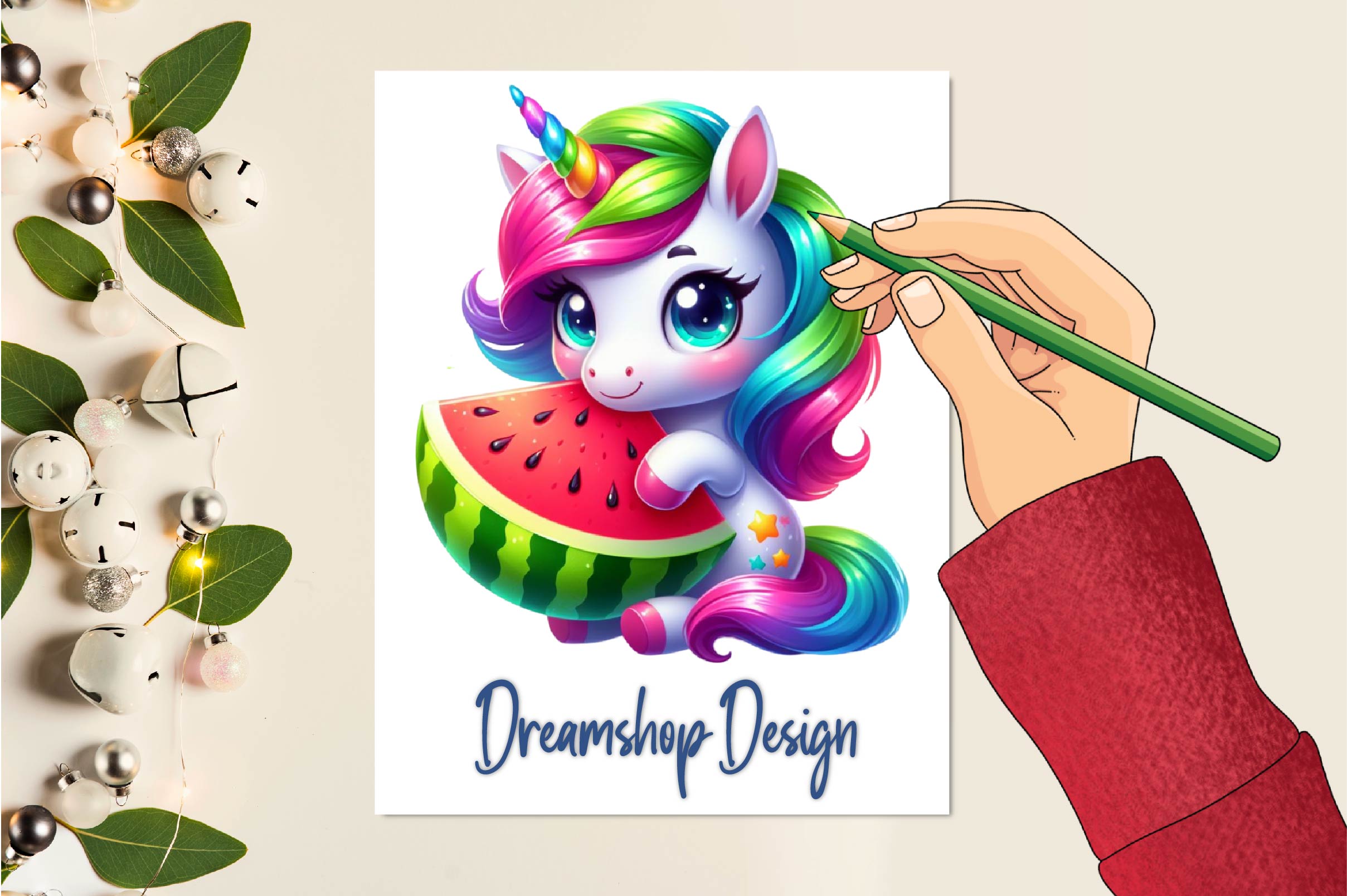 Funny Unicorn In Pool Party Clipart Bundle - CraftNest - Digital Crafting and Art