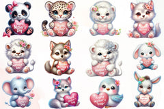 Cute Happy Mothers Day Animals Clipart Bundle - CraftNest - Digital Crafting and Art