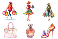Shopping & Sales Fashion Clipart Bundle 1 - CraftNest - Digital Crafting and Art