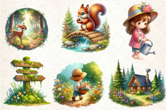 Summer Nature Walk Clipart Bundle 1 - CraftNest - Digital Crafting and Art