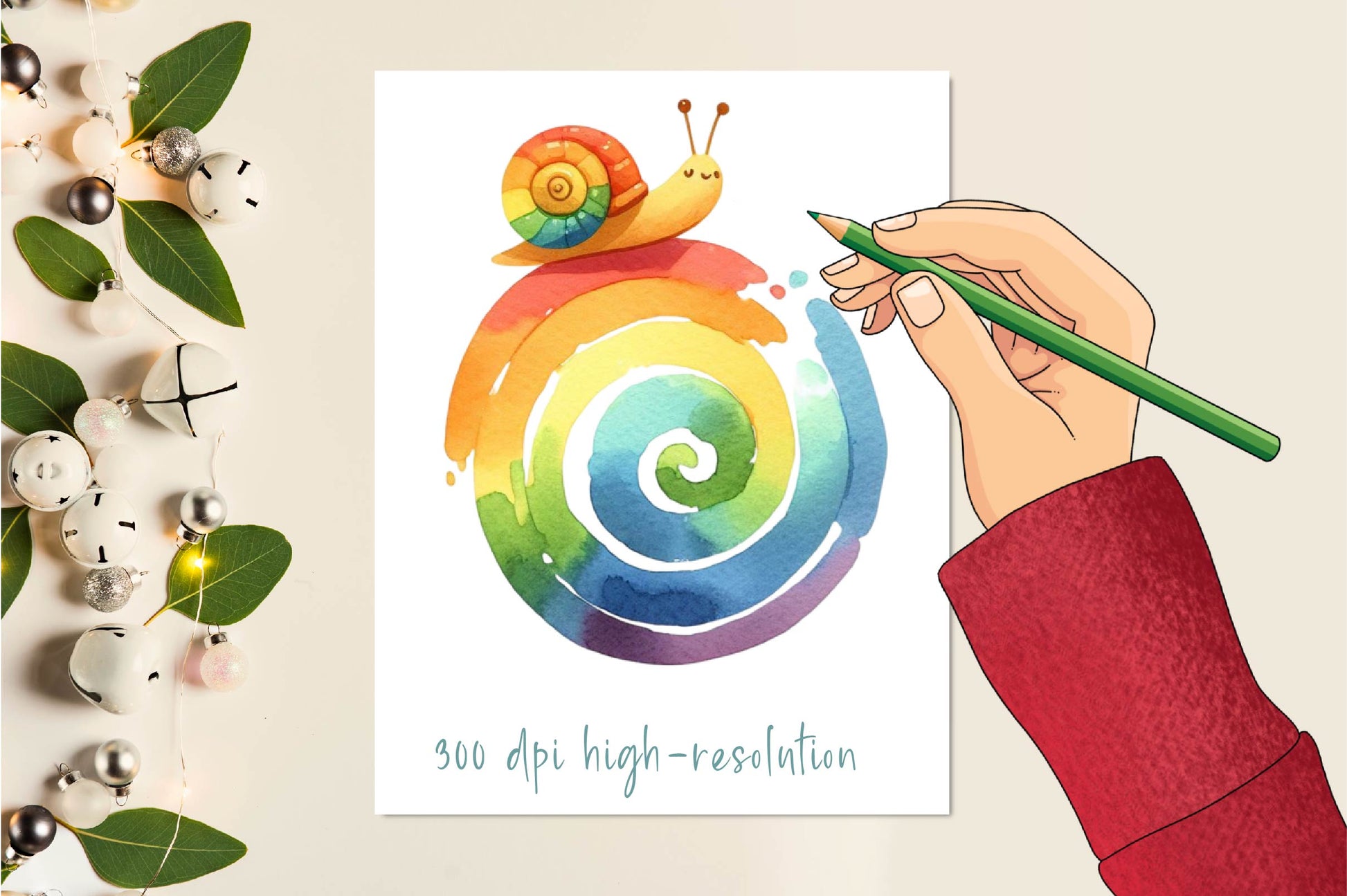 Rainbow Snail Clipart Bundle - CraftNest - Digital Crafting and Art