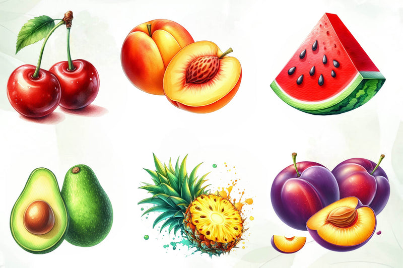Fruit Clipart Bundle - CraftNest - Digital Crafting and Art