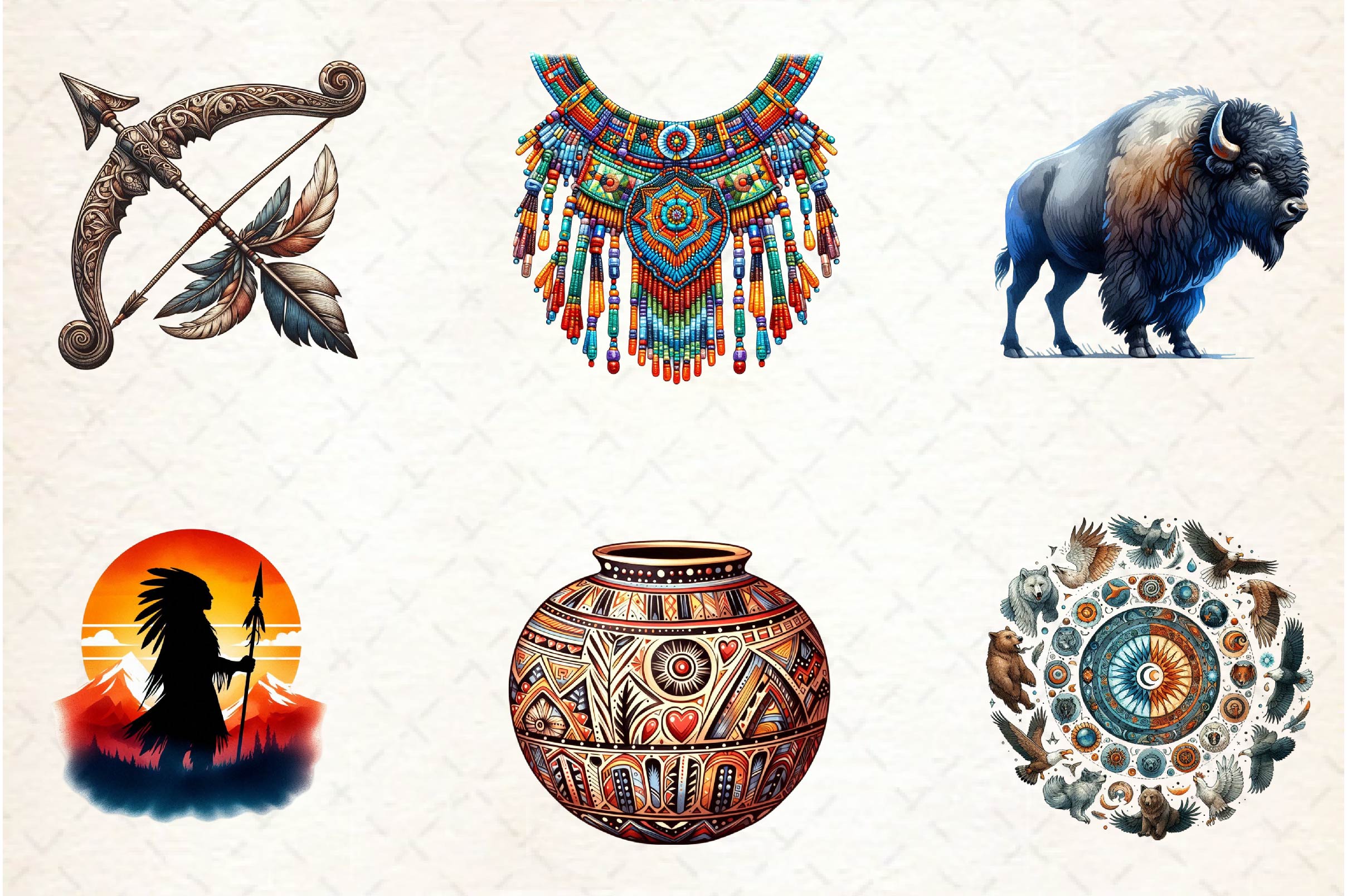 Native American Heritage Clipart Bundle - CraftNest - Digital Crafting and Art