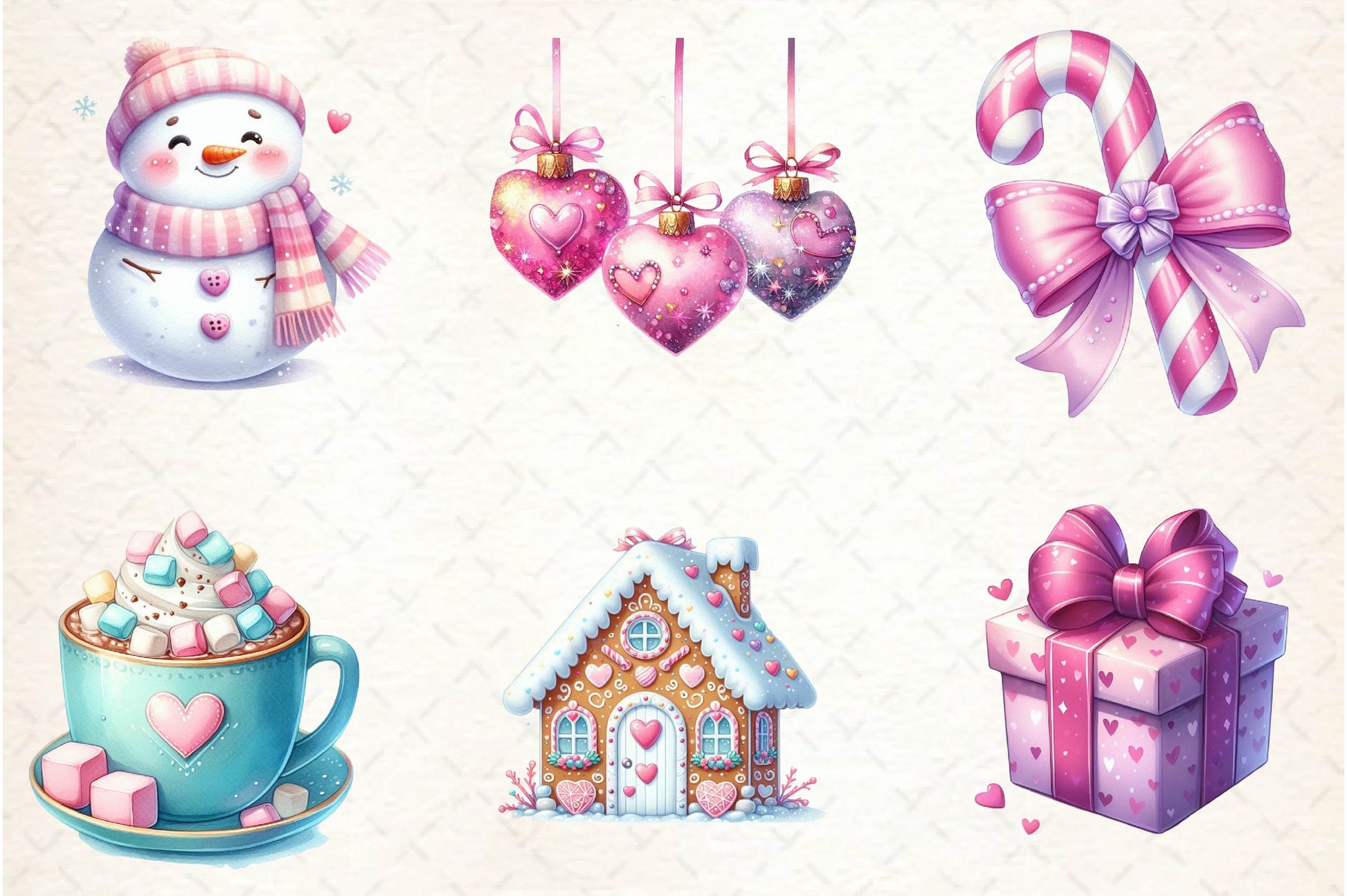 Soft Girl Christmas Clipart Bundle - CraftNest - Digital Crafting and Art