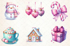 Soft Girl Christmas Clipart Bundle - CraftNest - Digital Crafting and Art