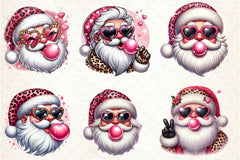 Christmas Santa Claus Digital Art Clipart Bundle - CraftNest - Digital Crafting and Art