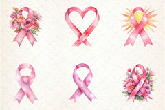 Breast Cancer Awareness Clipart Bundle - CraftNest - Digital Crafting and Art