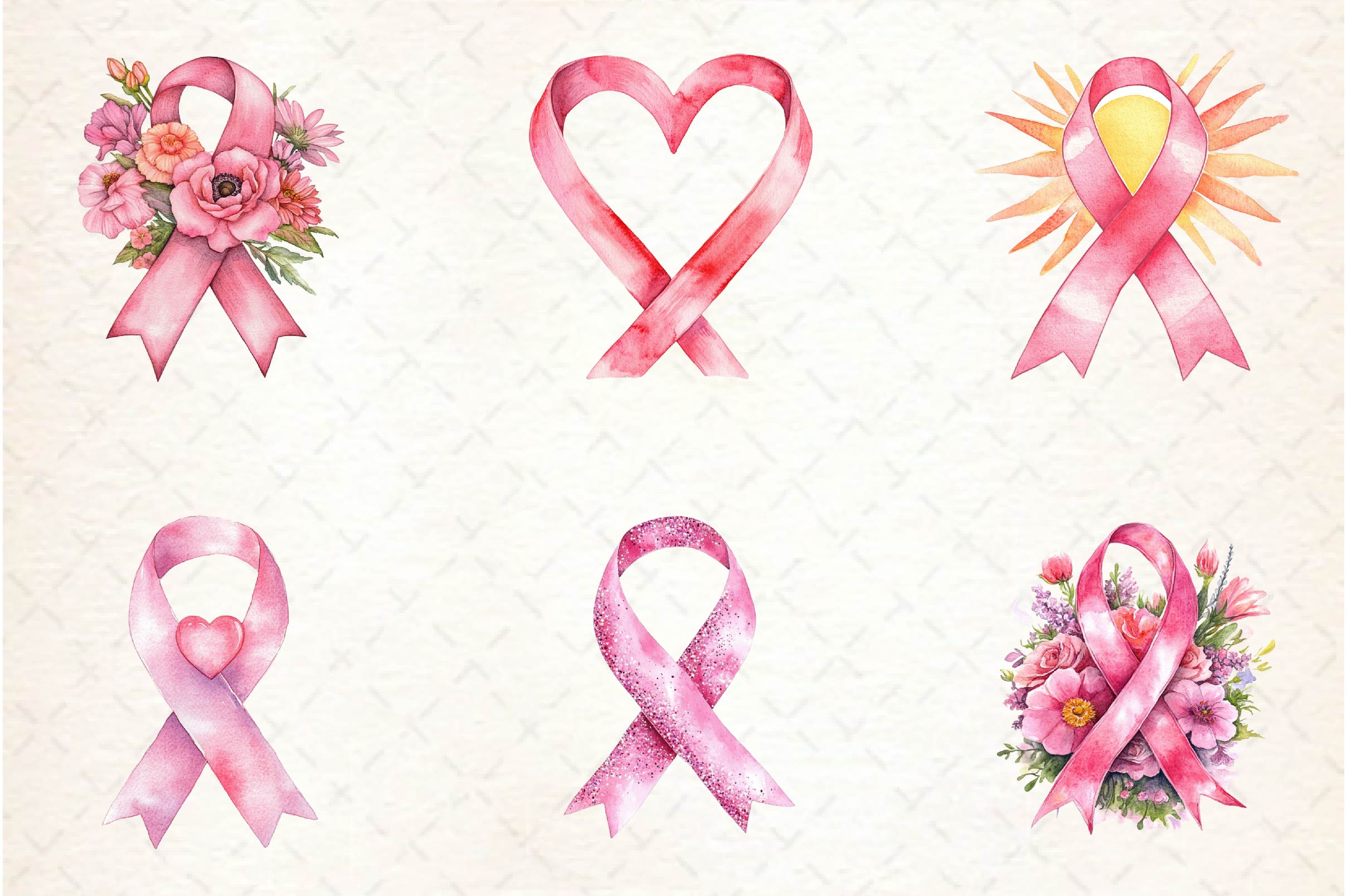 Breast Cancer Awareness Clipart Bundle - CraftNest - Digital Crafting and Art