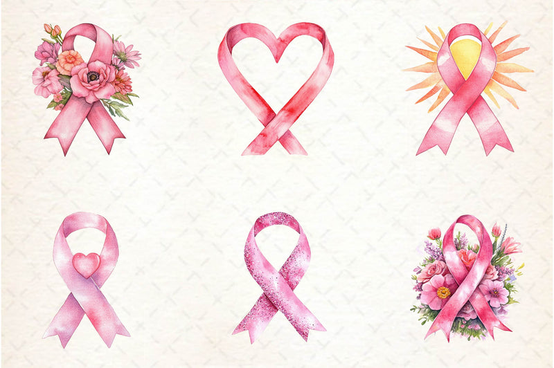 Breast Cancer Awareness Clipart Bundle - CraftNest - Digital Crafting and Art