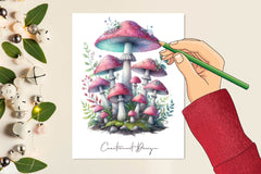 Magic Mushrooms Clipart Bundle - CraftNest - Digital Crafting and Art