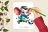 Elephant Playing Football Clipart Bundle