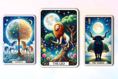 Zodiac Sign Tarot Cards Clipart Bundle - CraftNest - Digital Crafting and Art