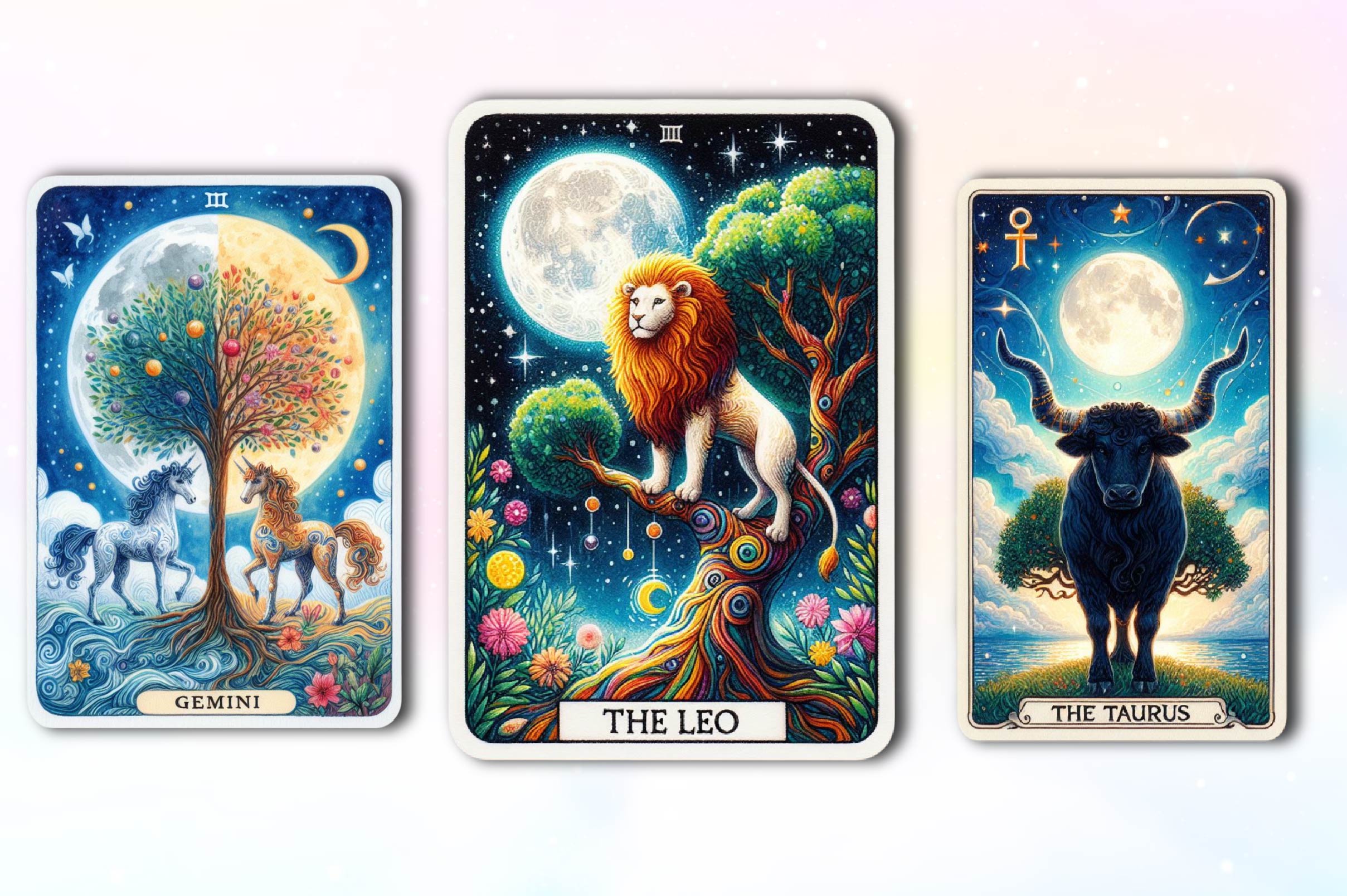 Zodiac Sign Tarot Cards Clipart Bundle - CraftNest - Digital Crafting and Art