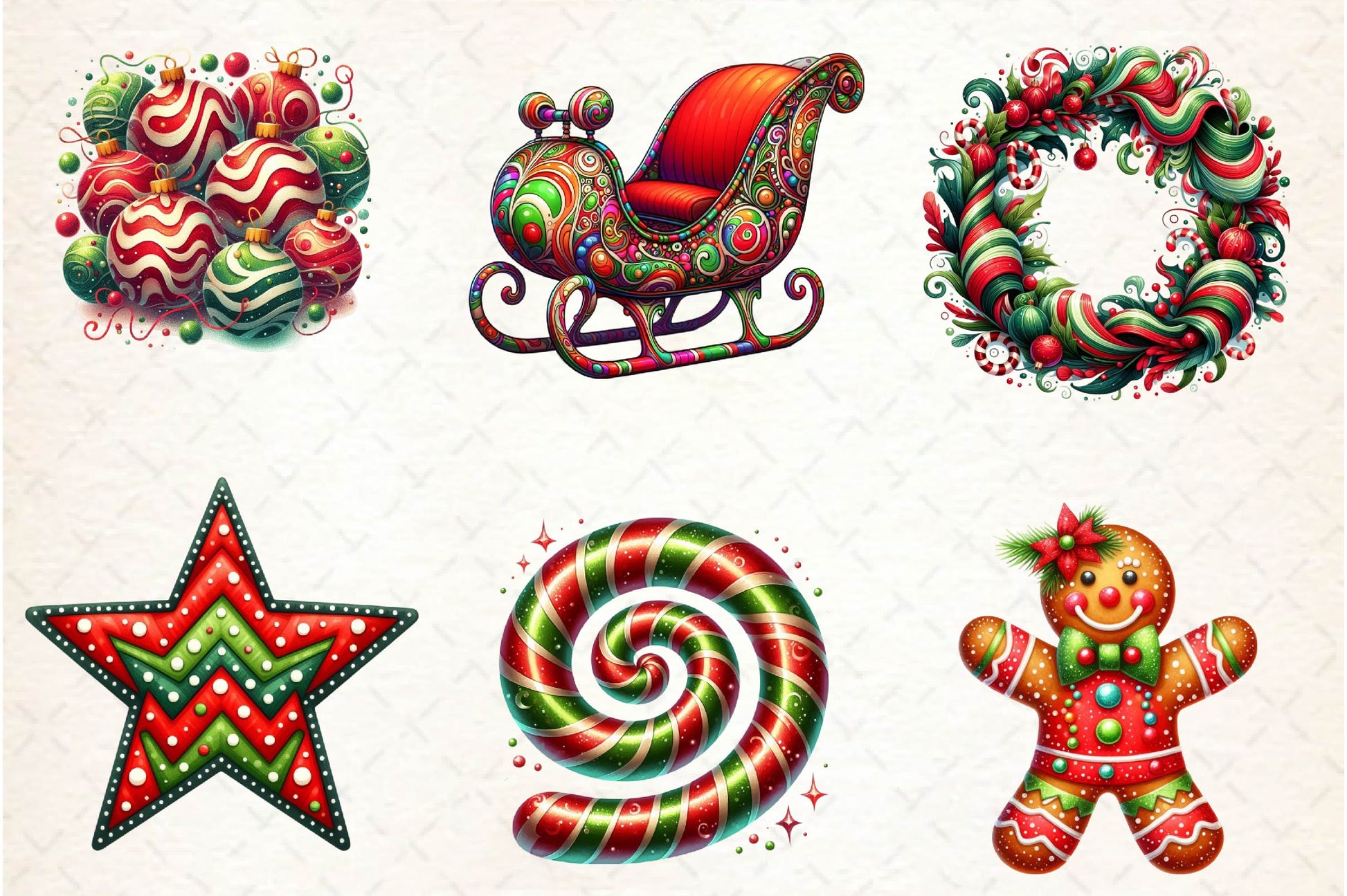 Funky Christmas Clipart Bundle 1 - CraftNest - Digital Crafting and Art