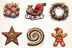 Funky Christmas Clipart Bundle 1 - CraftNest - Digital Crafting and Art