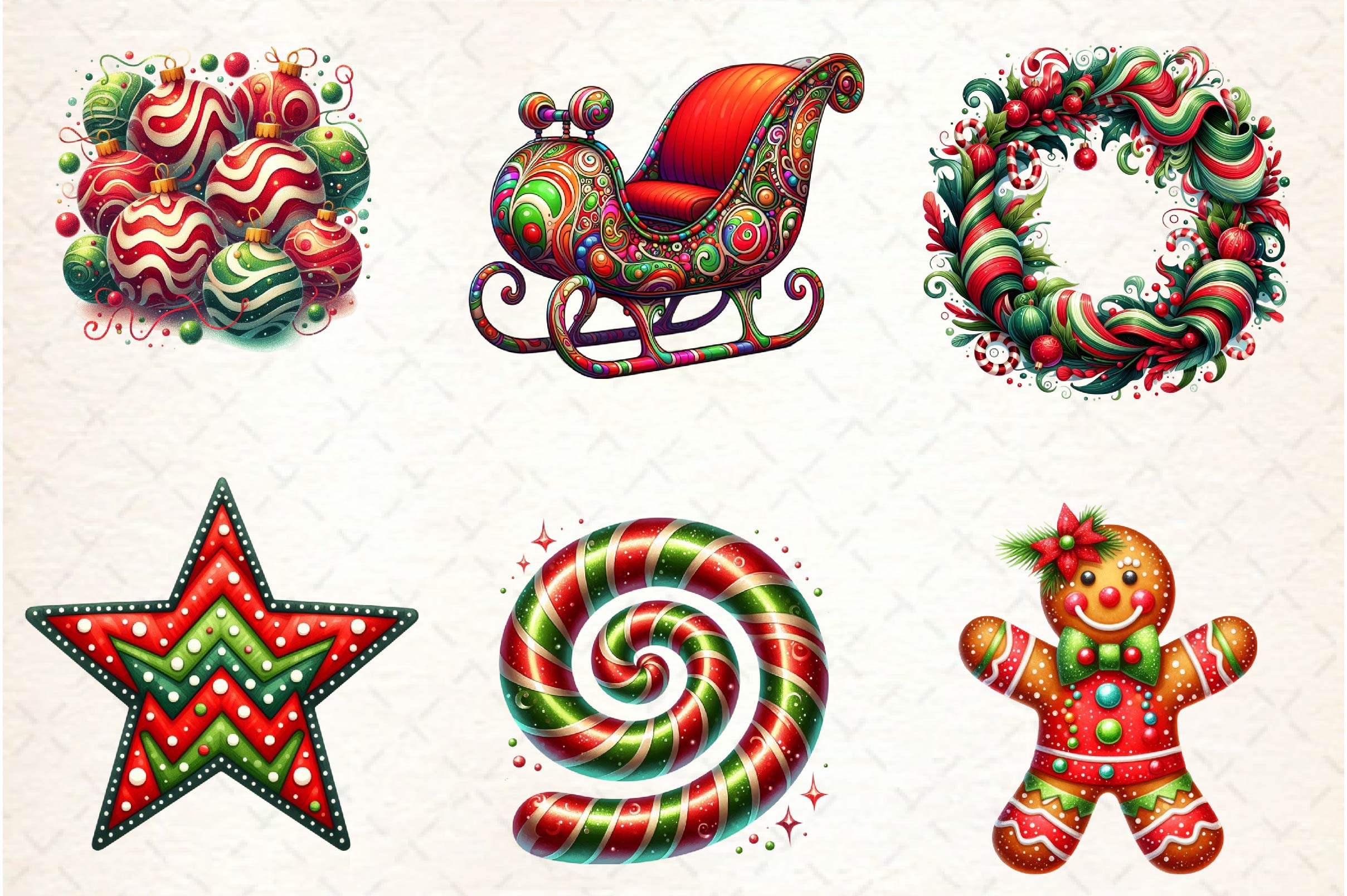 Funky Christmas Clipart Bundle 1 - CraftNest - Digital Crafting and Art