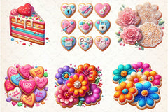 Valentine's Day Sugar Cookies Clipart Bundle - CraftNest - Digital Crafting and Art