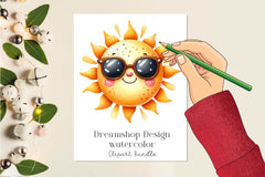 Sun Summer Clipart Bundle - CraftNest - Digital Crafting and Art