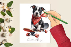 Cute Dogs Black Bandana Clipart Bundle - CraftNest - Digital Crafting and Art