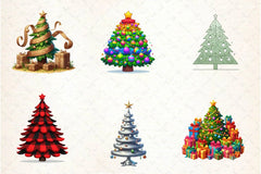 Christmas Tree Clipart Bundle 3 - CraftNest - Digital Crafting and Art