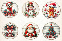 Vintage Christmas Ornaments Clipart Bundle - CraftNest - Digital Crafting and Art