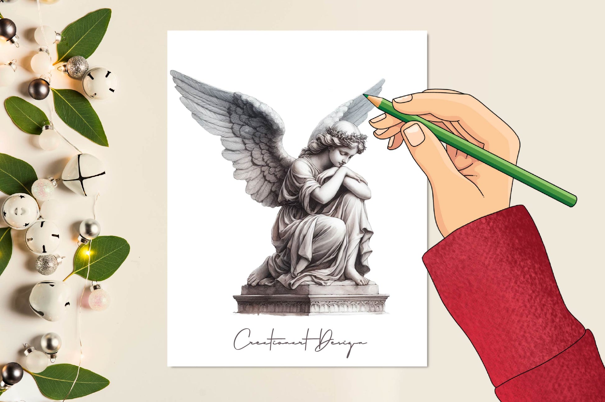 Angel Statues Clipart Bundle - CraftNest - Digital Crafting and Art