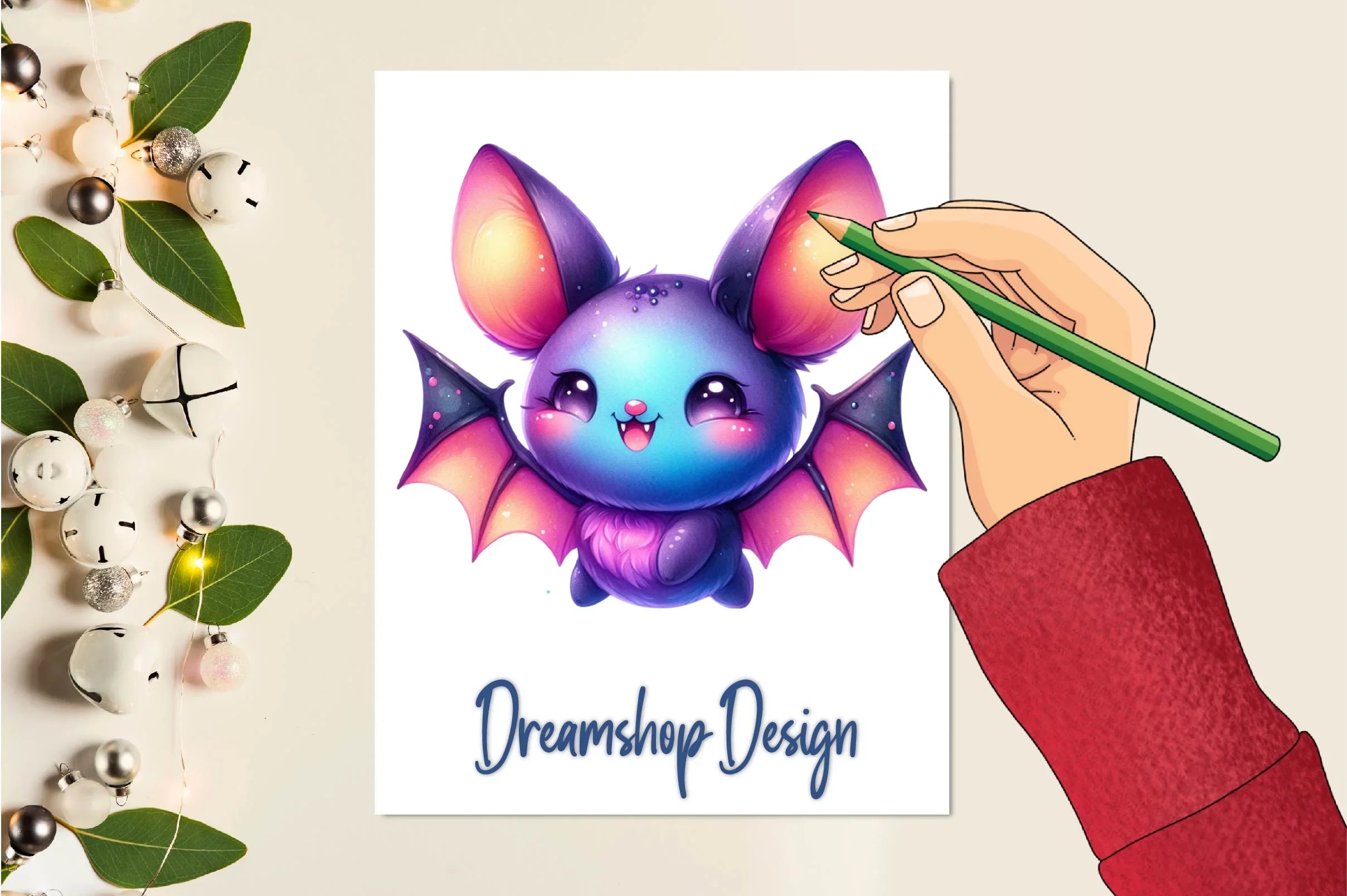 Halloween Cute Bat Clipart Bundle - CraftNest - Digital Crafting and Art