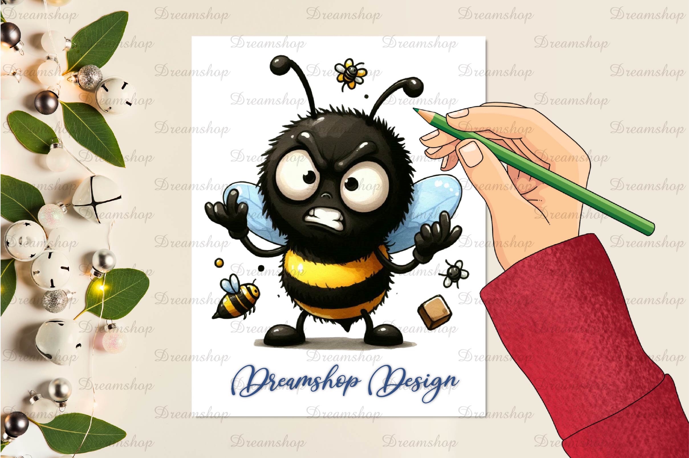Funny Bees Clipart Bundle - CraftNest - Digital Crafting and Art