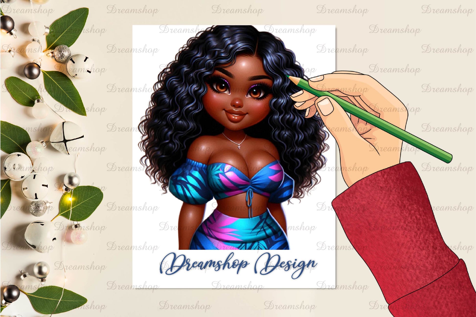 American Black Woman Clipart Bundle - CraftNest - Digital Crafting and Art