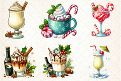 Christmas Cocktail Collection Clipart Bundle - CraftNest - Digital Crafting and Art