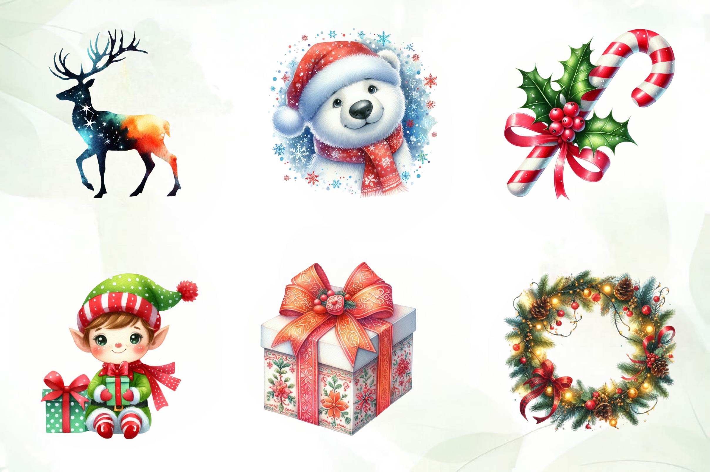 Winter Wonderland Holiday Clipart Bundle - CraftNest - Digital Crafting and Art