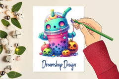 Halloween Coffee Cup Clipart Bundle 2 - CraftNest - Digital Crafting and Art