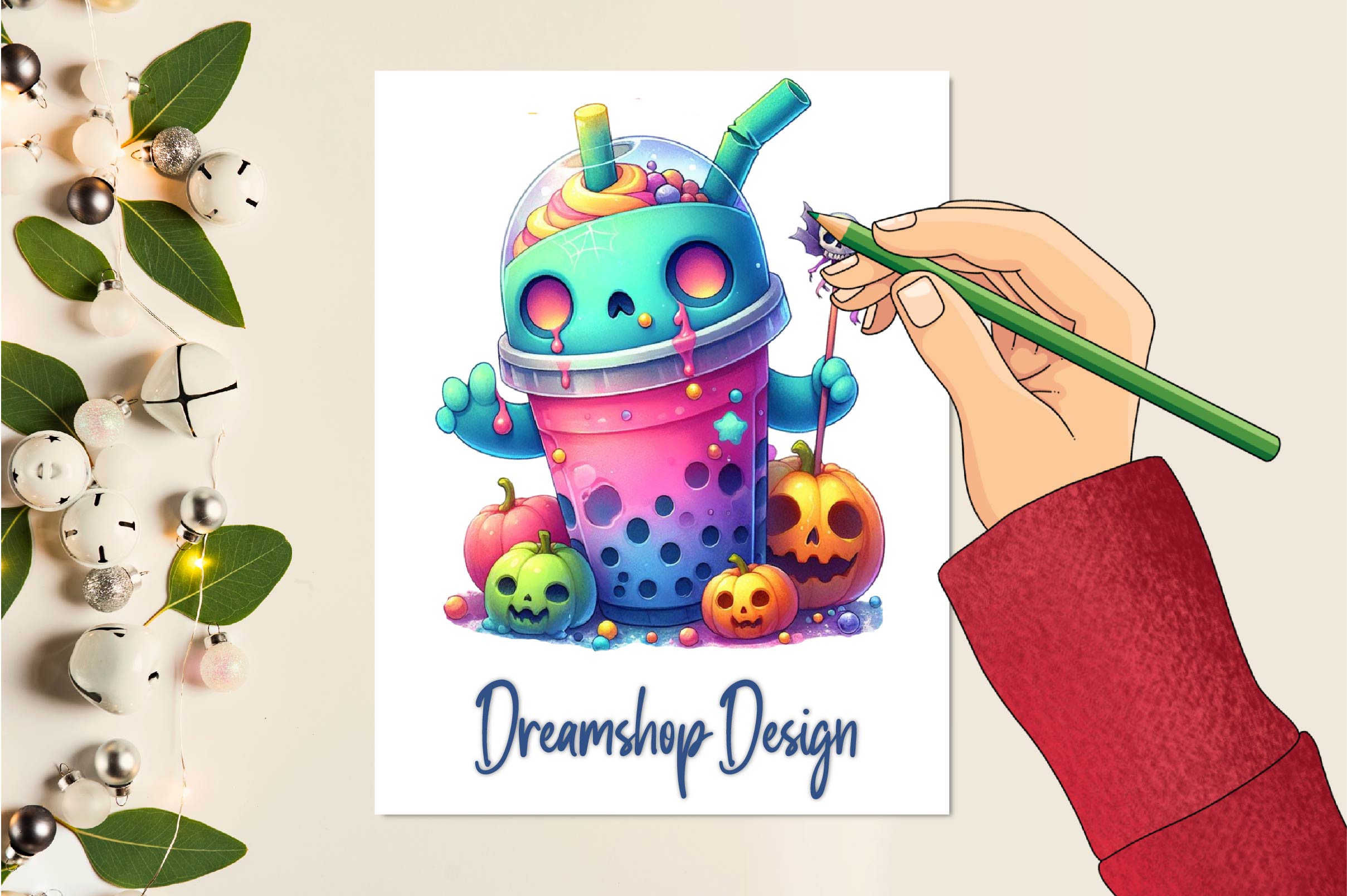 Halloween Coffee Cup Clipart Bundle 2 - CraftNest - Digital Crafting and Art