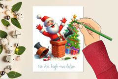 Funny Christmas Santa Clipart Bundle 1 - CraftNest - Digital Crafting and Art