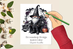 Gothic Halloween Gnome Clipart Bundle - CraftNest - Digital Crafting and Art