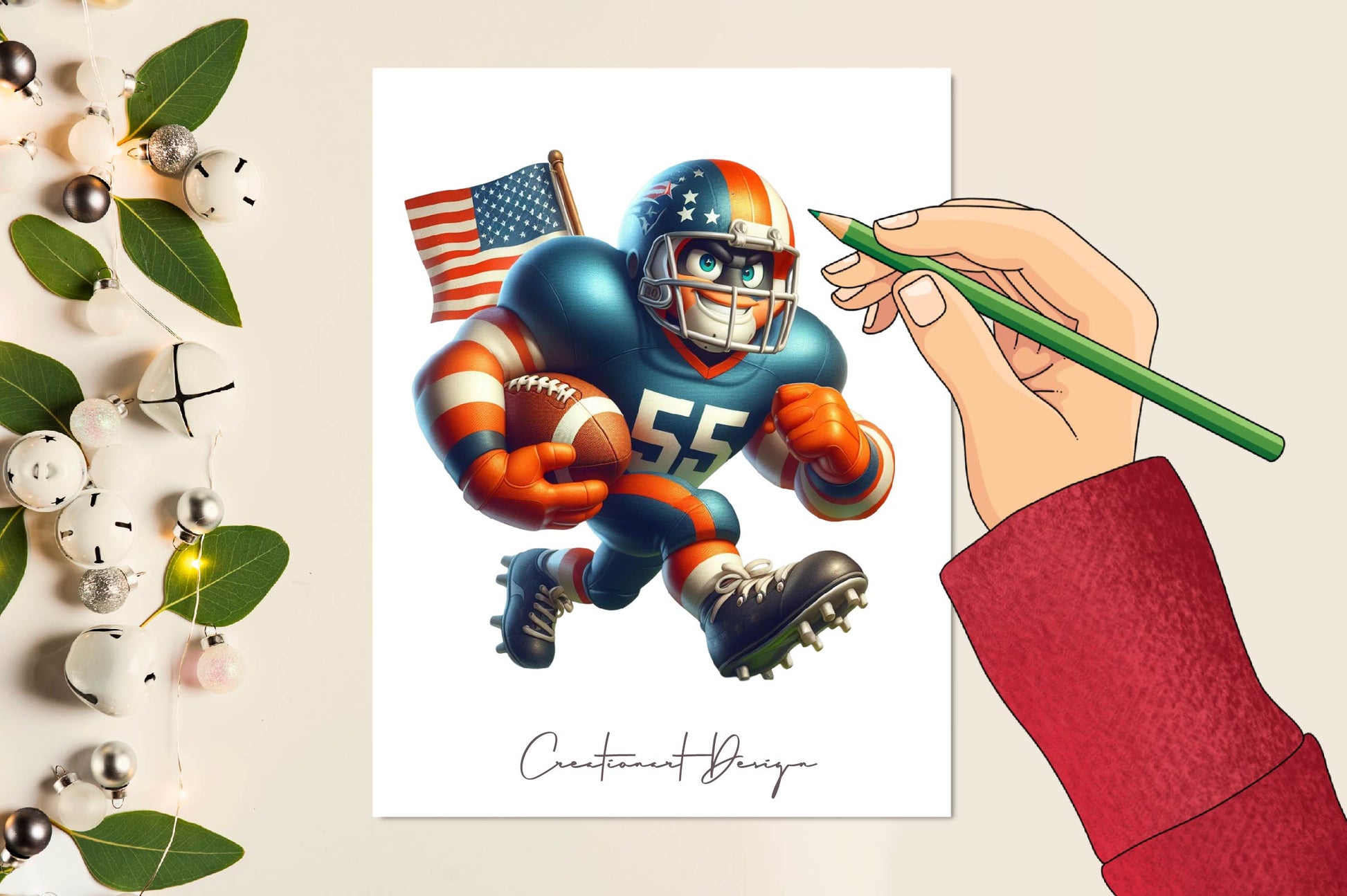 Fantasy Football Players Clipart Bundle - CraftNest - Digital Crafting and Art