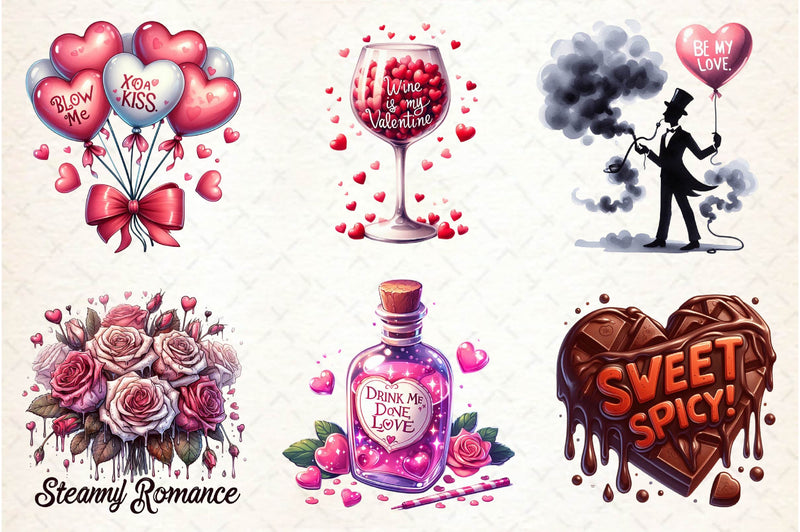 Funny Sexy Valentine Clipart Bundle - CraftNest - Digital Crafting and Art