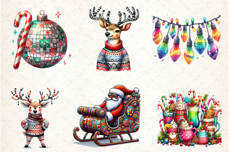 Funky Christmas Clipart Bundle - CraftNest - Digital Crafting and Art