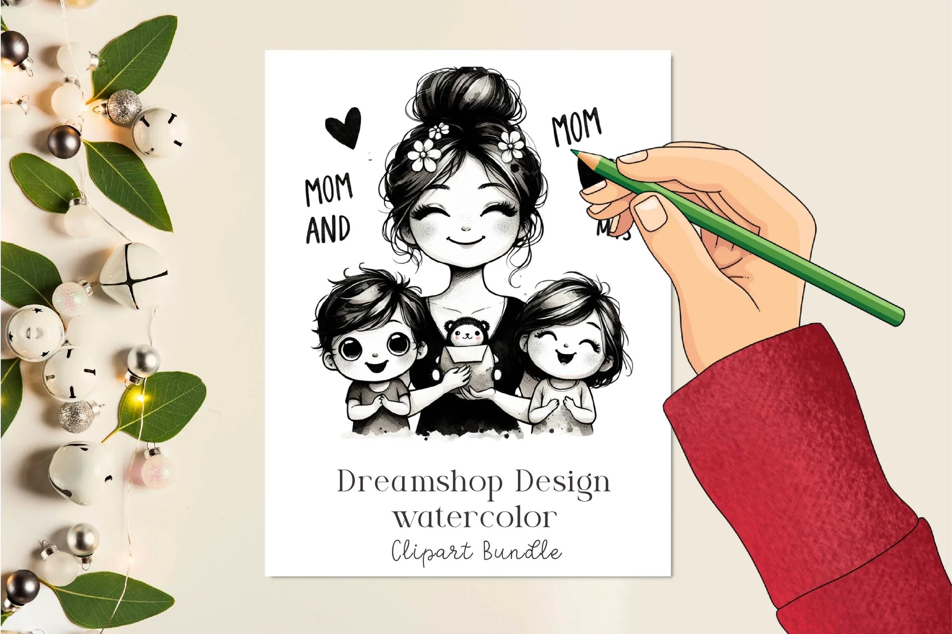 Mother Daughter And Son Clipart Bundle - CraftNest - Digital Crafting and Art