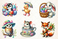 Easter Animals Clipart Bundle 1 - CraftNest - Digital Crafting and Art