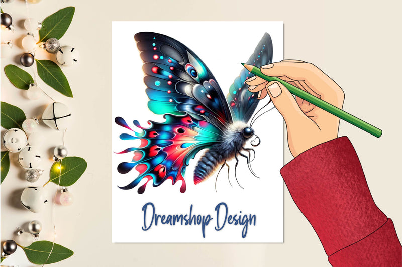 Black Butterfly Clipart Bundle - CraftNest - Digital Crafting and Art