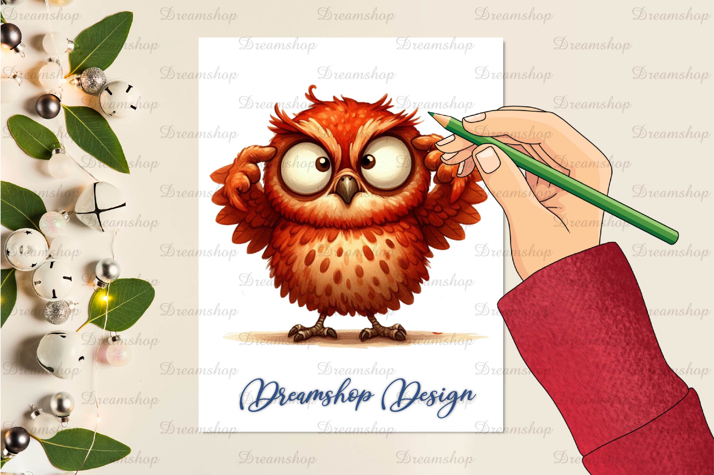 Autumn Funny Tawny Owl Clipart Bundle - CraftNest - Digital Crafting and Art