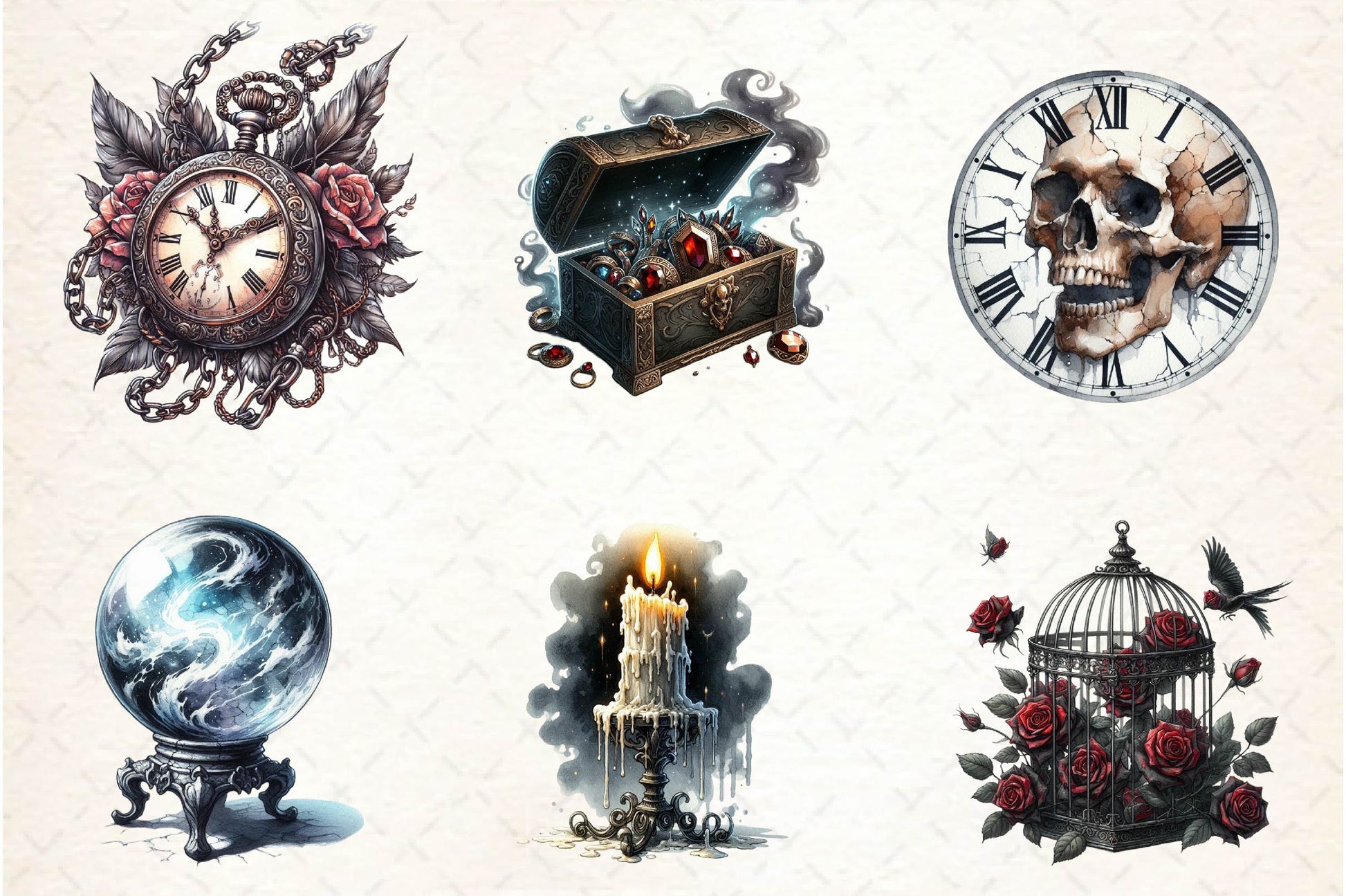 Antique Gothic Clipart Bundle - CraftNest - Digital Crafting and Art