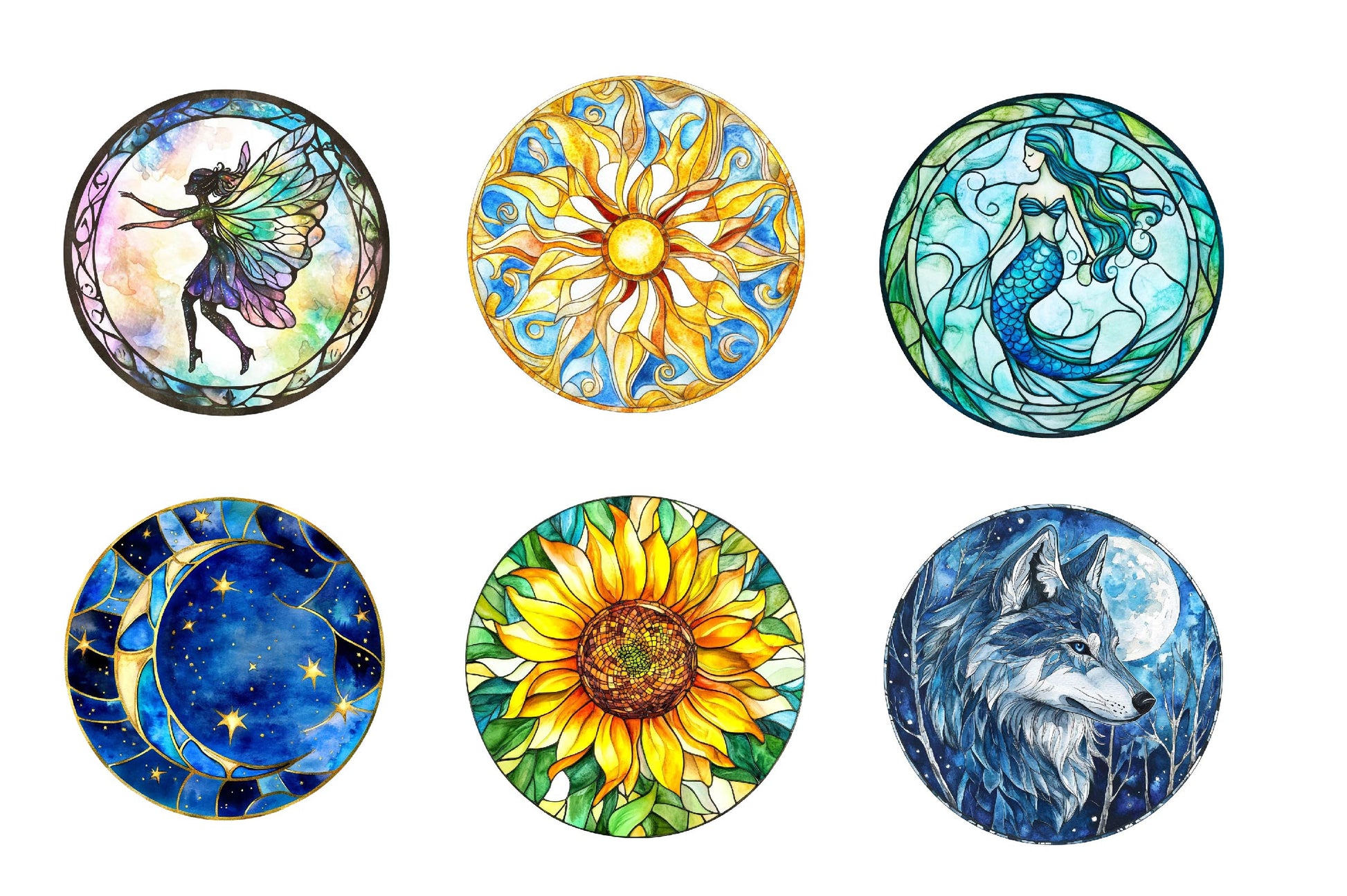 Stained Glass Clipart Bundle - CraftNest - Digital Crafting and Art