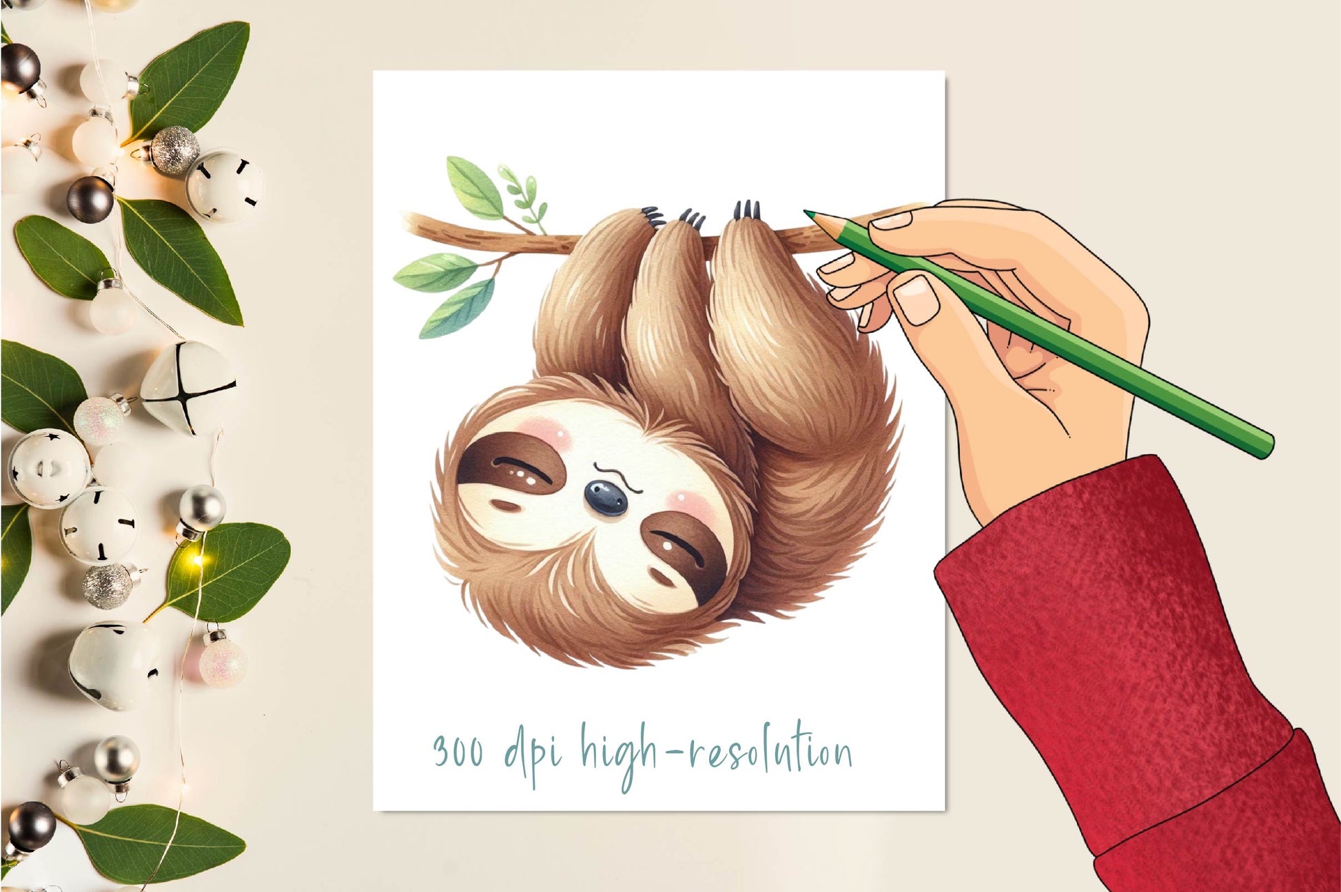 Sleepy Sloth Clipart Bundle - CraftNest - Digital Crafting and Art