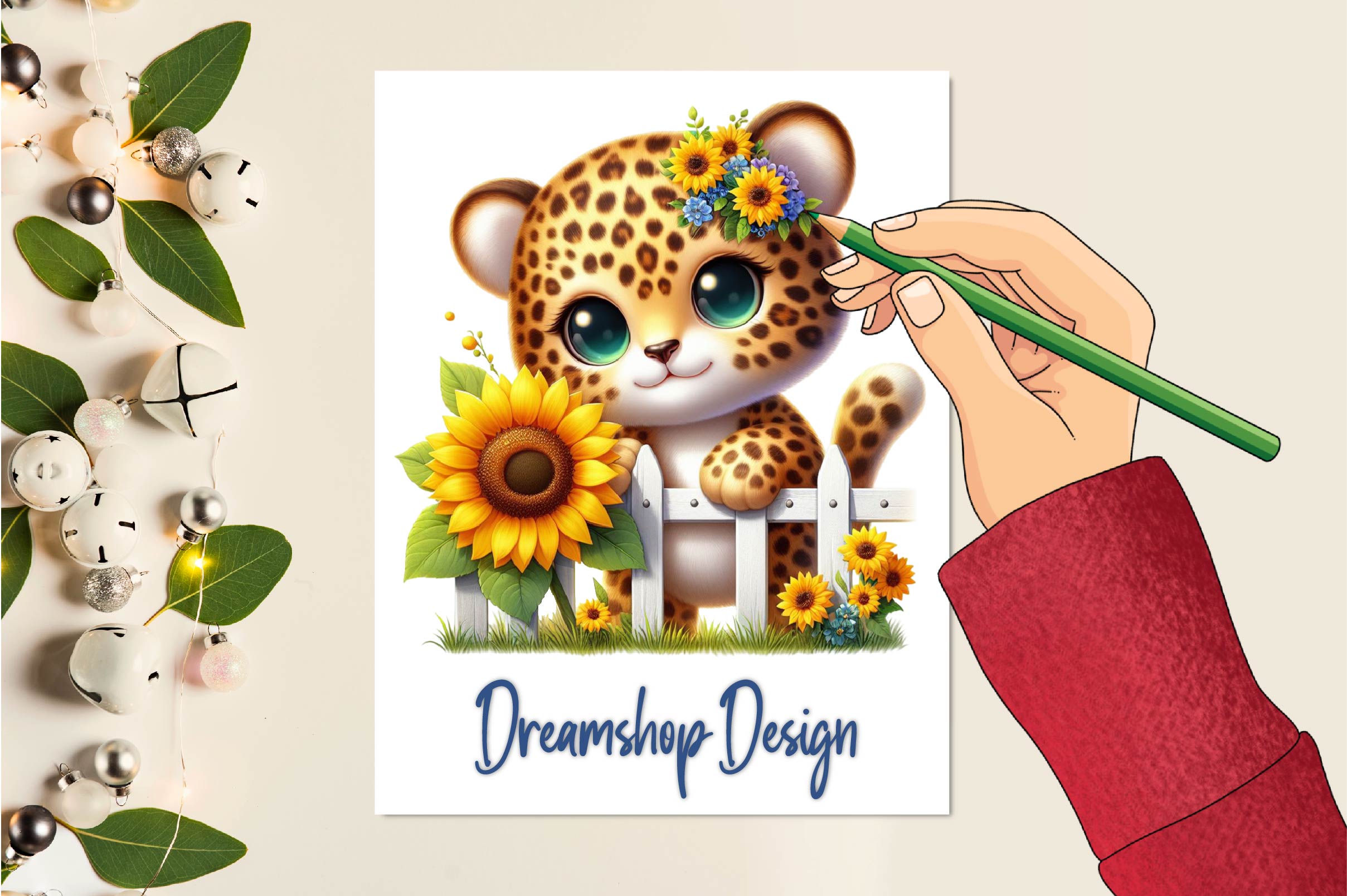 Leopards Kawaii Safari Clipart Bundle - CraftNest - Digital Crafting and Art