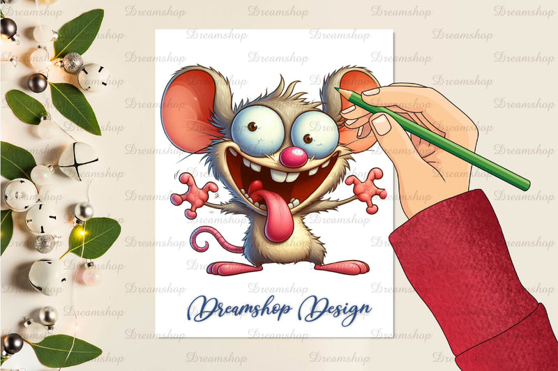 Mouse Funny Mouse Clipart Bundle - CraftNest - Digital Crafting and Art